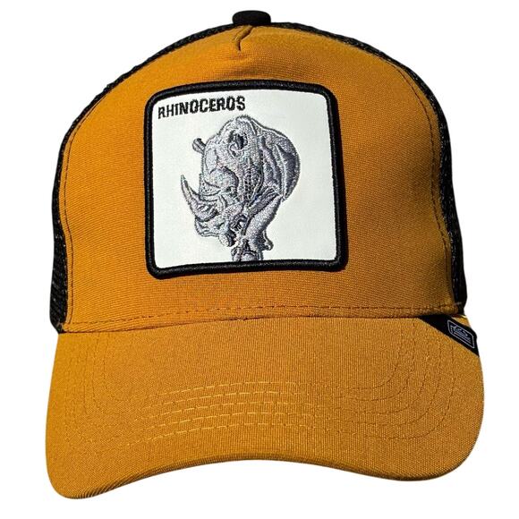 Yellow Rhinoceros Men's Hat - Picture 1 of 5
